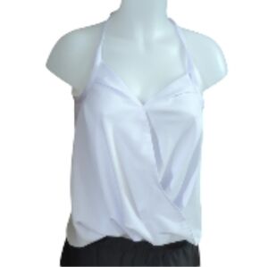 Size S White Sleeveless Women's Blouse Top